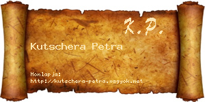 Kutschera Petra névjegykártya
